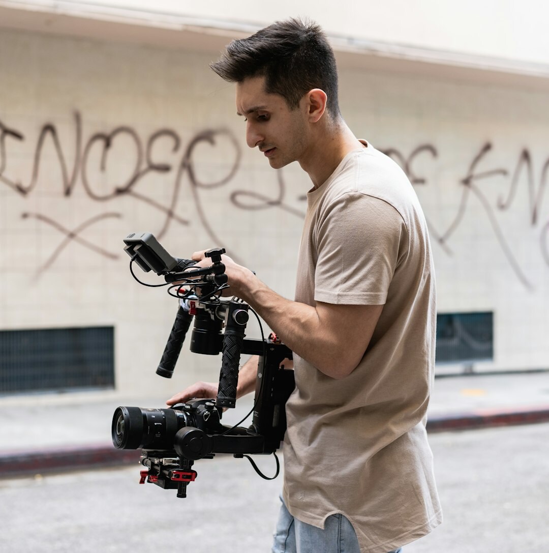 Portrait of an Australian camera operator